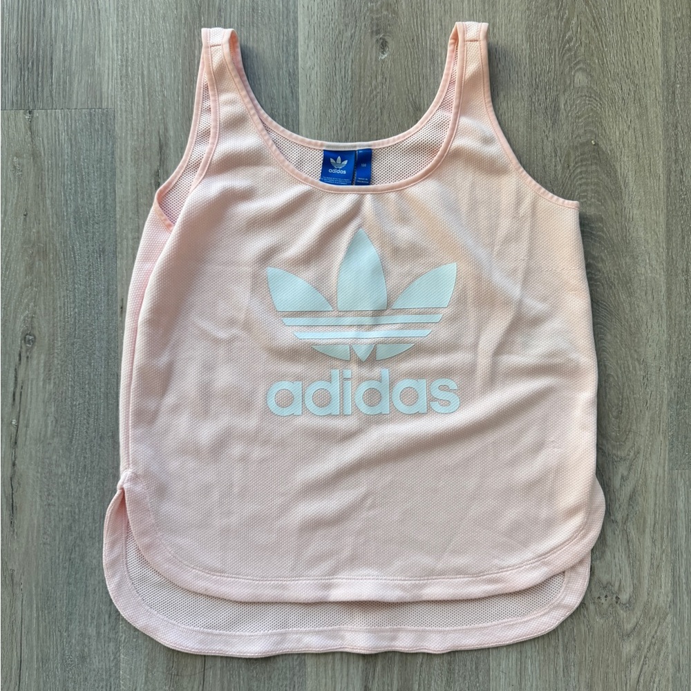 Adidas Light Pink Mesh Top